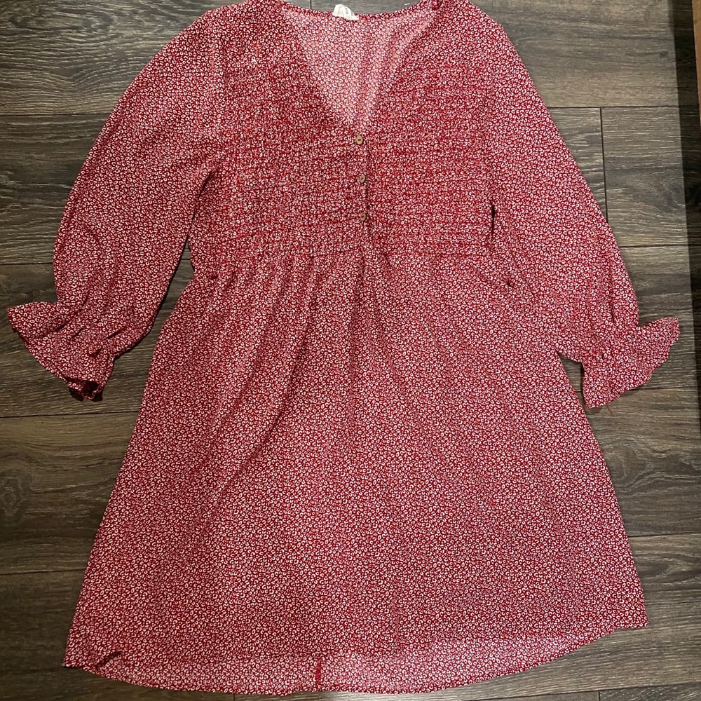 Red Cheetah Print Sundress